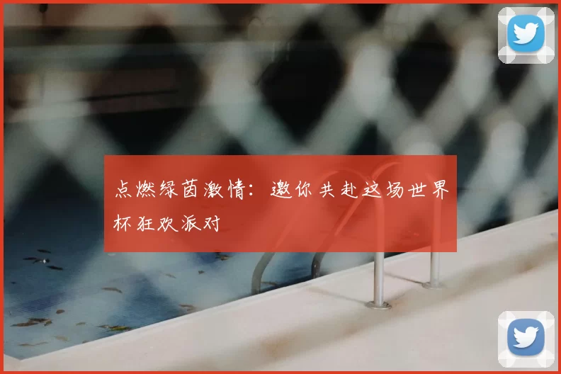 点燃绿茵激情:邀你共赴这场世界杯狂欢派对